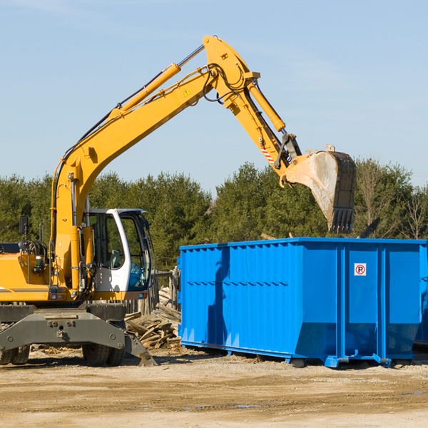 what size residential dumpster rentals are available in Britt